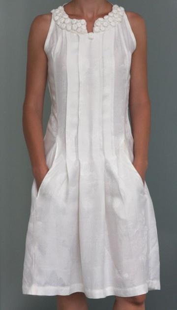 Solid Casual V Neck Cotton Dresses