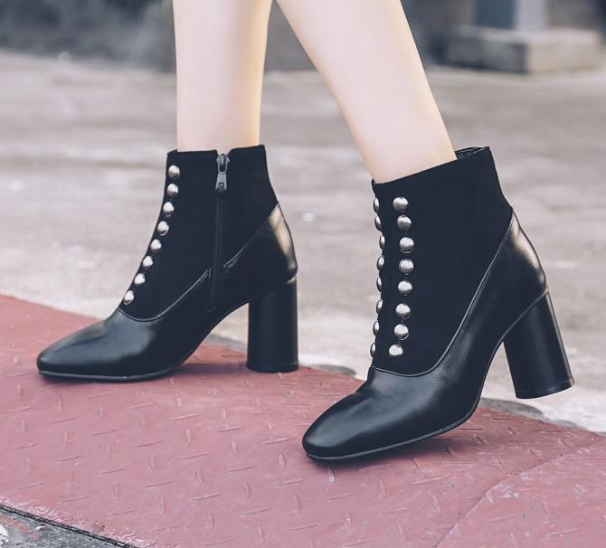Chunky Heel Holiday Boots