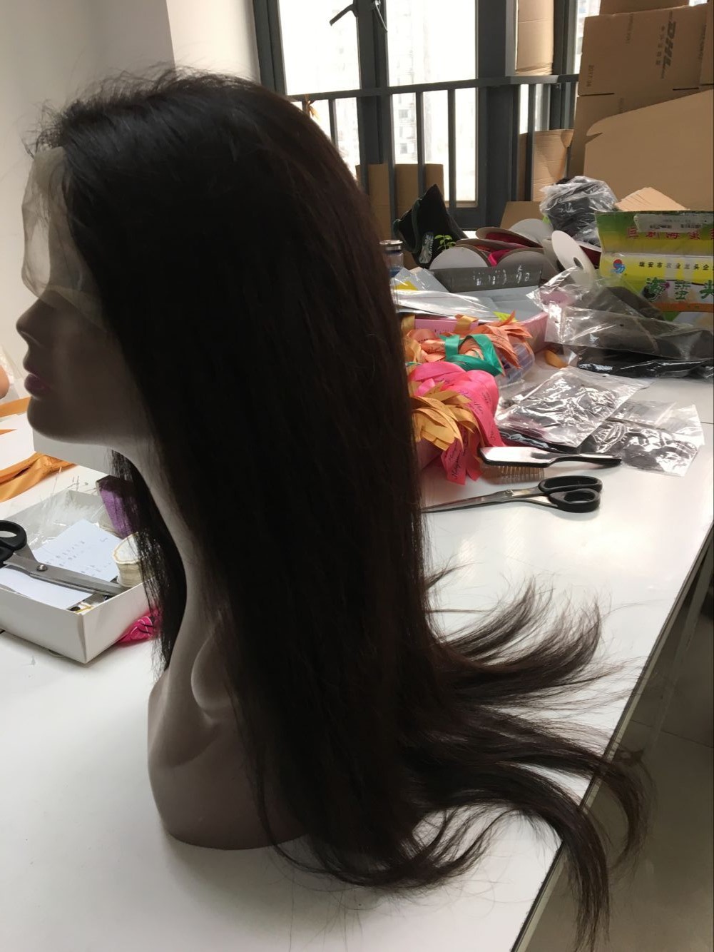 Mocha Hair Straight Wig Lace Wigs Unprocessed Hair