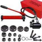 15-Ton Hydraulic Punch Driver Tool Kit w/ 10 Dies Red