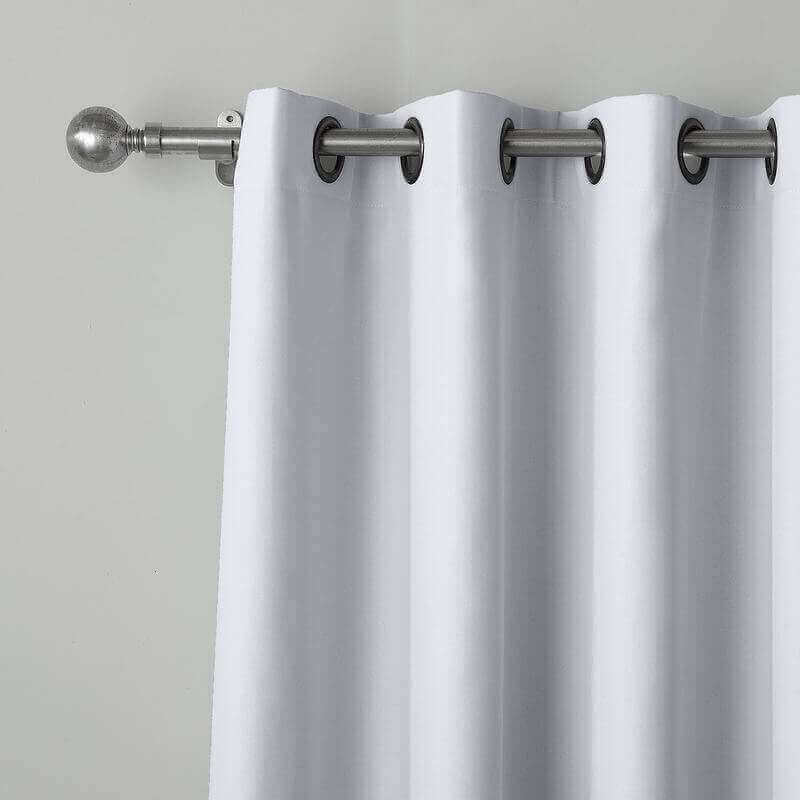 CUSTOM EDOARDO White Indoor Blackout Curtain Drapes