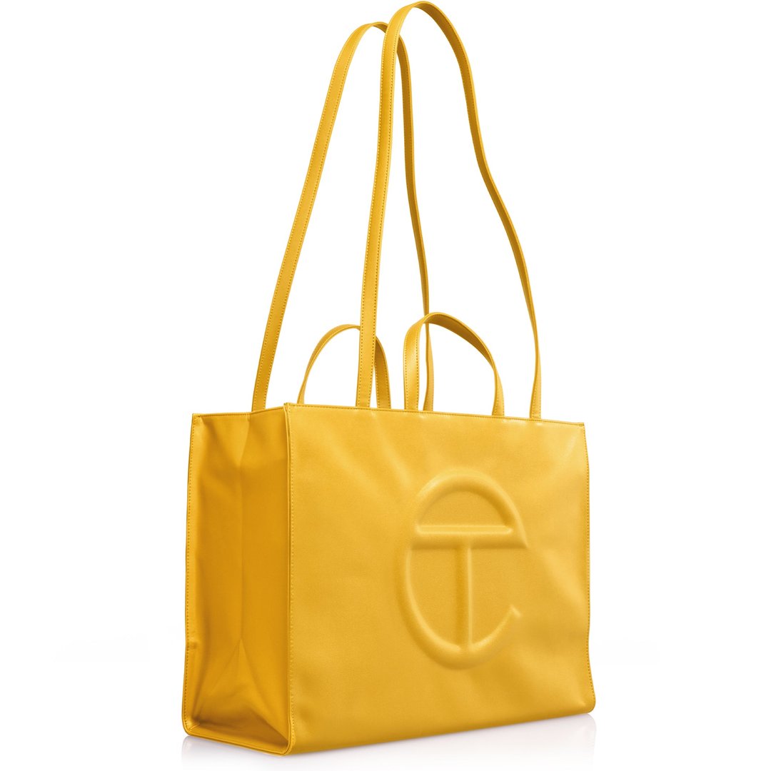 Large Yellow Shopping Bag