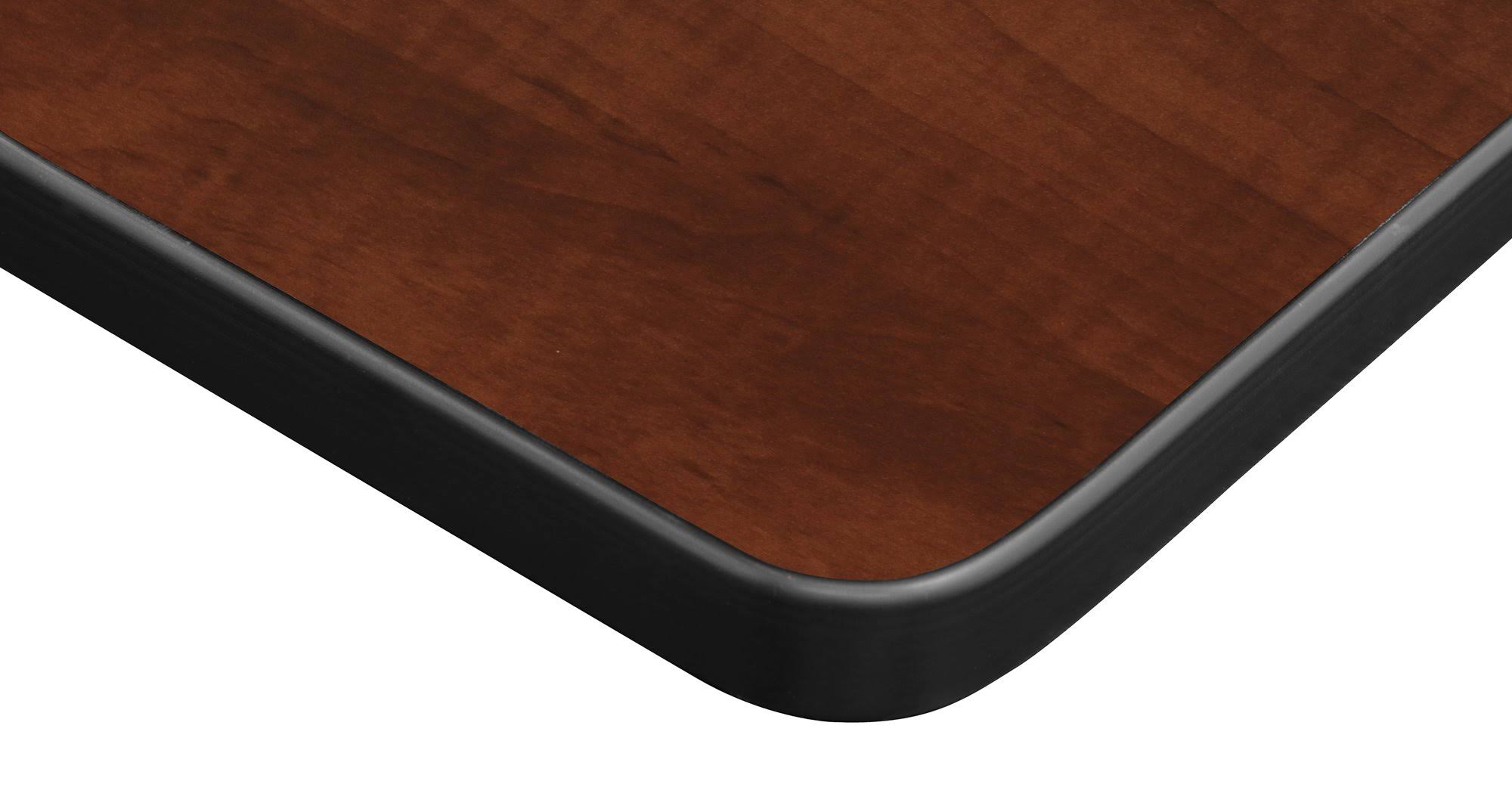 Regency Mahogany/Mocha Walnut 72x22 x 24x22 Rectangle Laminate Table Top