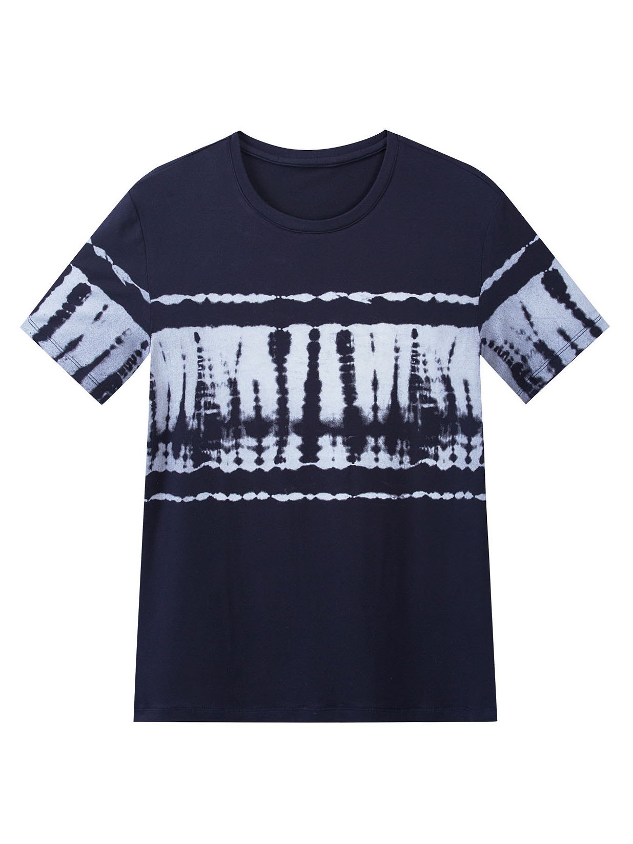 Men's Tie Dye Round Collar Cotton Tee