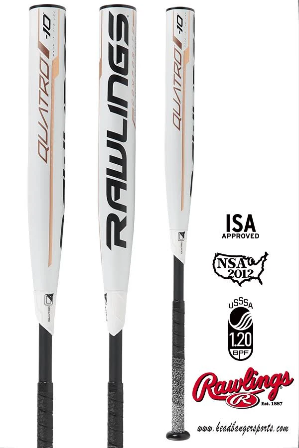 Rawlings Quatro Fastpitch Bat -10 32 in. 22oz