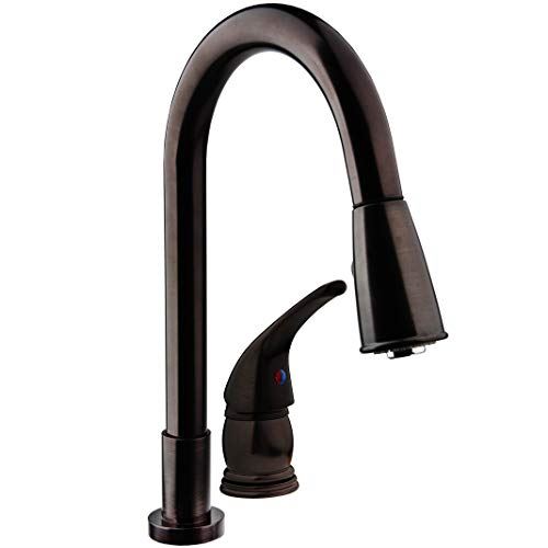 Pull-Down Kitchen Sink Faucet with Side Lever
