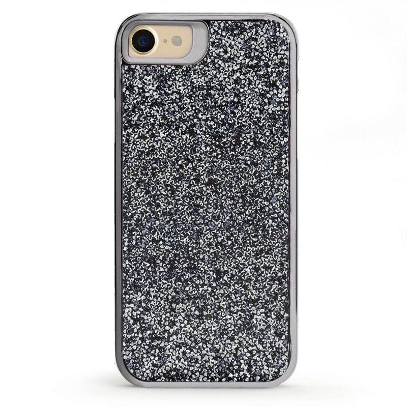 All That Glitter Charcoal Silver Crystal Case