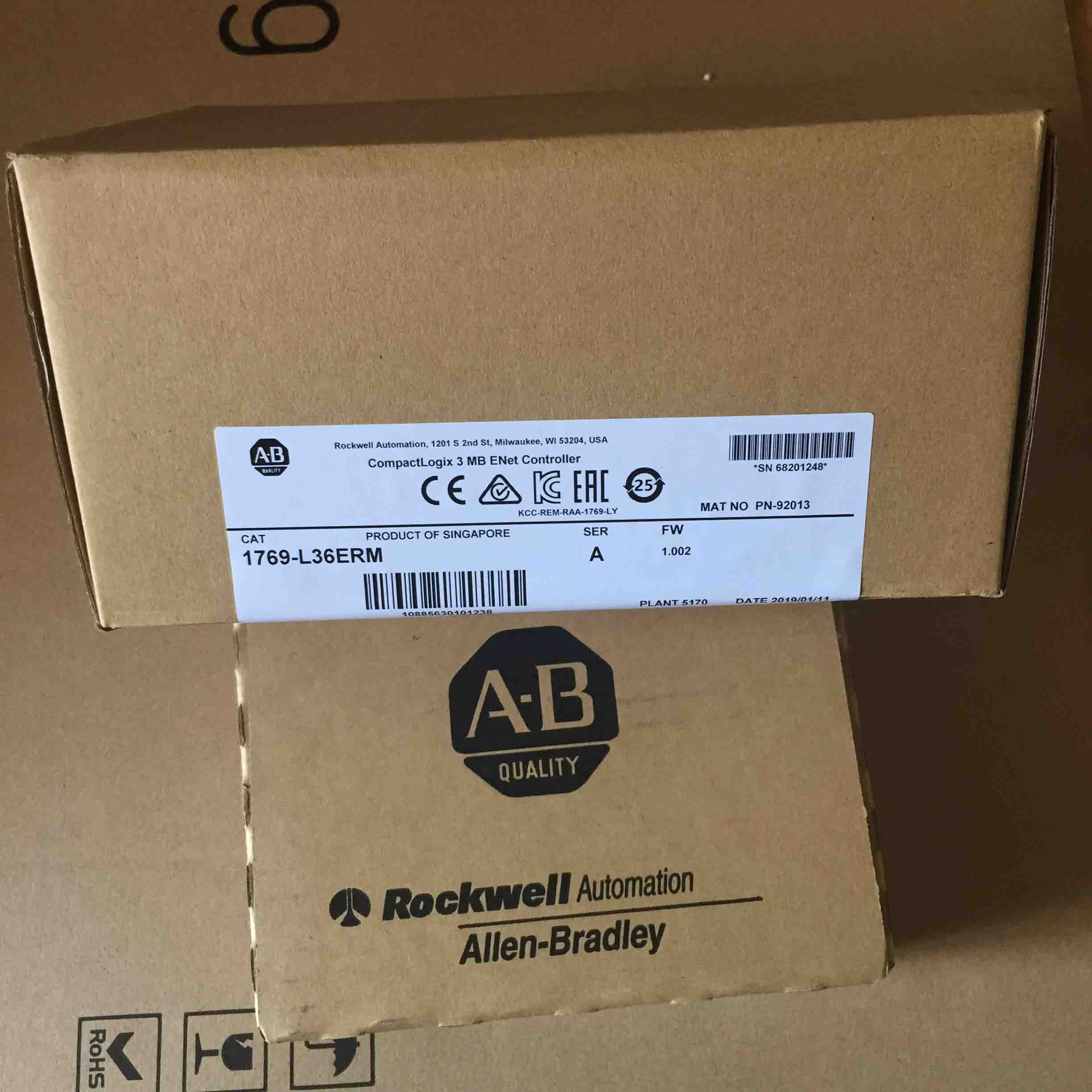 1769-L36ERM Allen Bradley Original Brandy New Factory Sealed