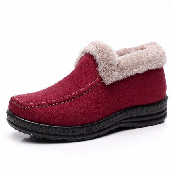 Suede Ankle Soft Warm Footwear Short Boots For Women