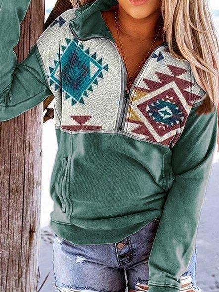 Cotton-Blend Casual Sweatshirt