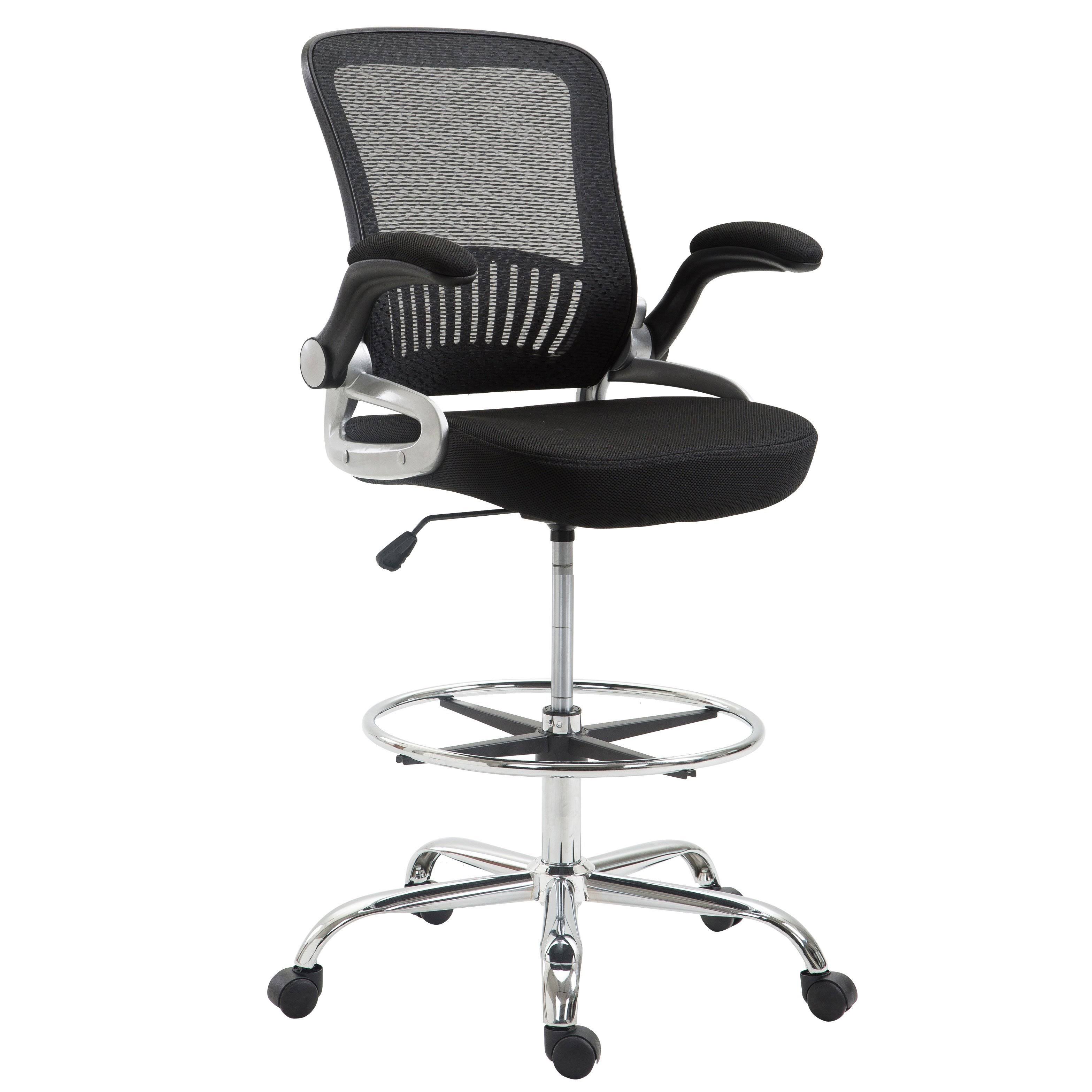 Edgemod Hargrove Drafting Chair in Black