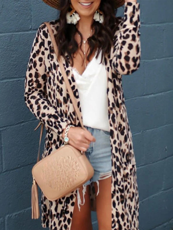 Women's Fashion Leopard Print Cardigan