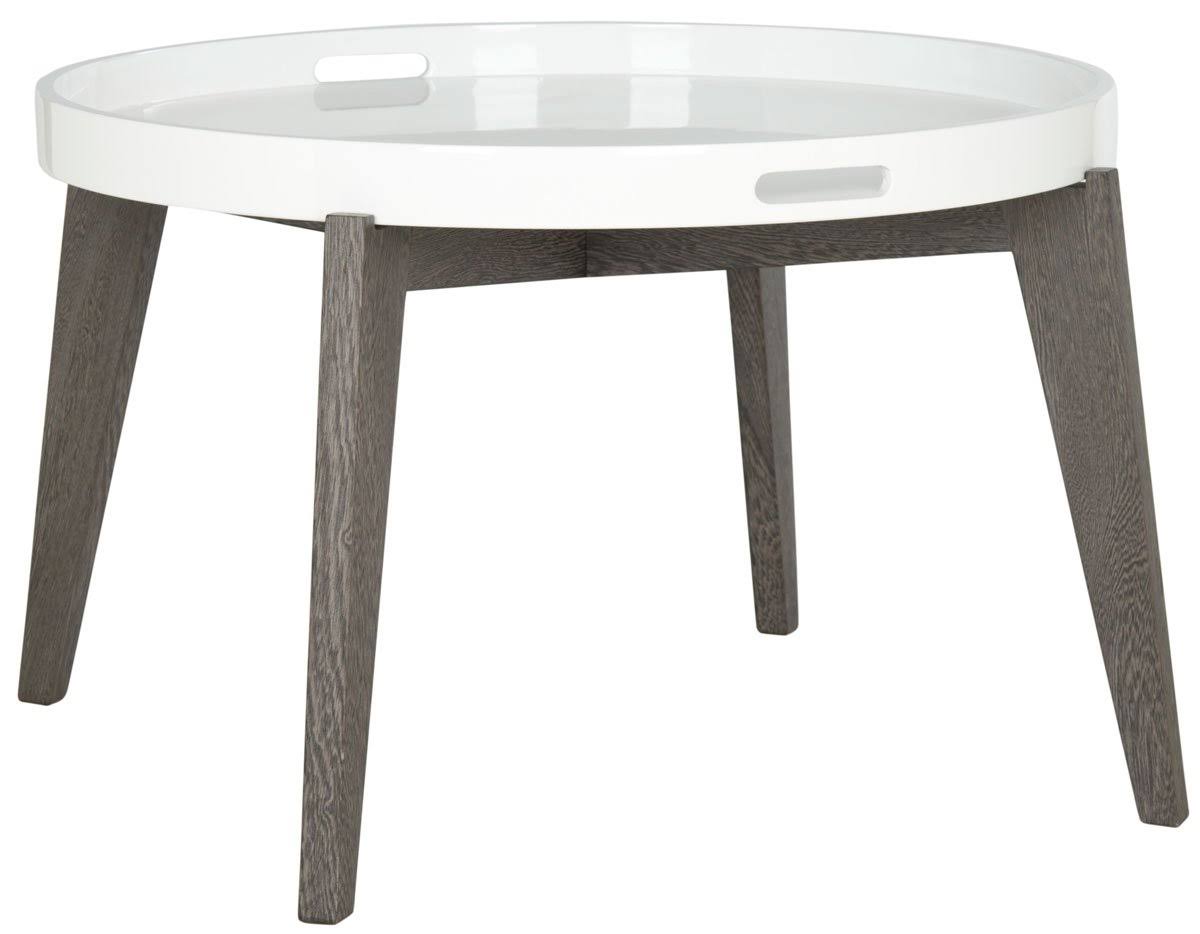 Safavieh Echo End Table - White / Grey