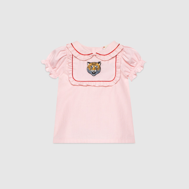 Baby cotton shirt with tiger