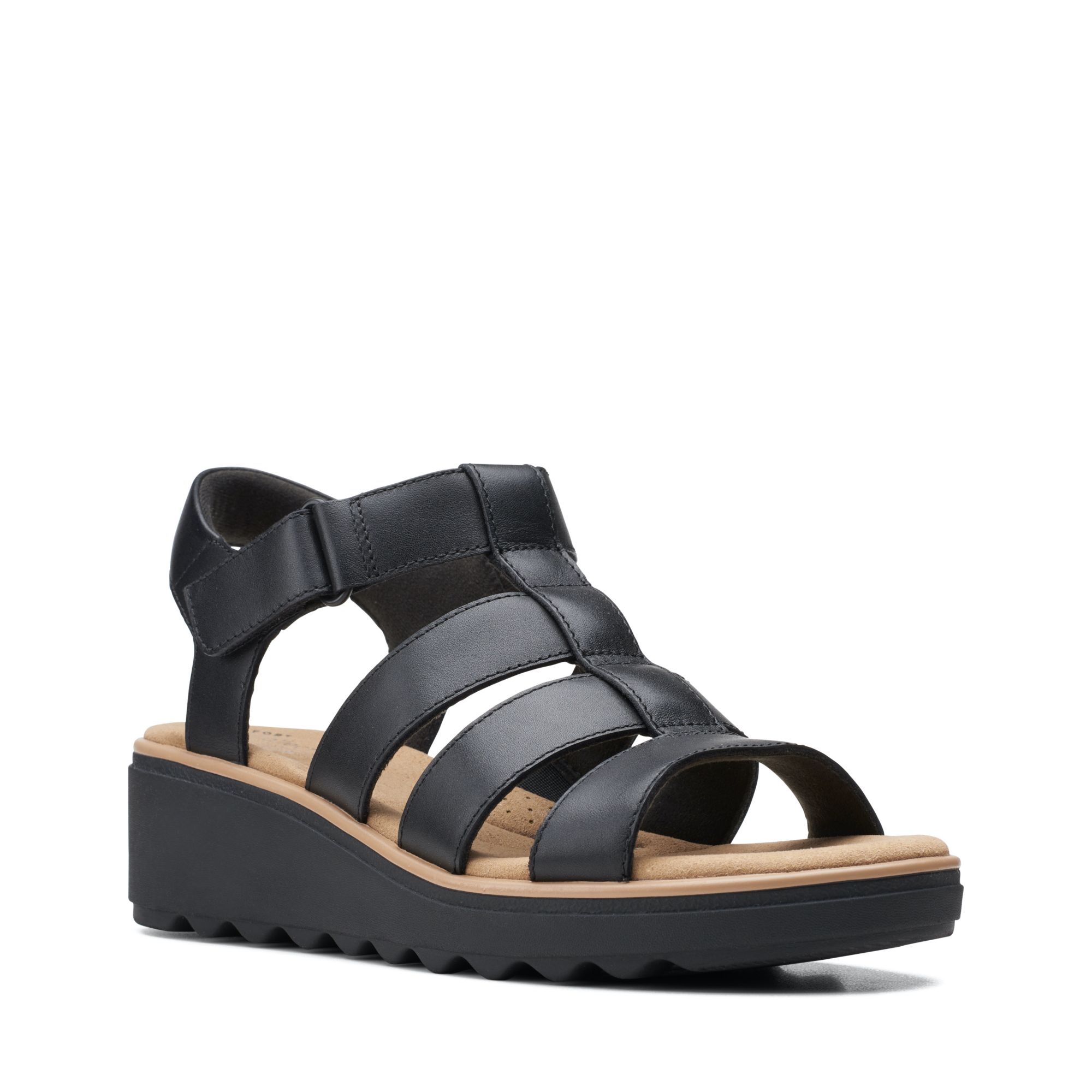 Women Sandals Jillian Quartz Black Leather