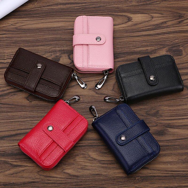 RFID Genuine Leather Card Wallet
