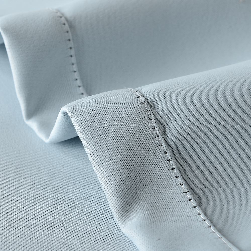 Set of 2 Antique Bronze Grommet Thermal Insulated Blackout Curtain Paz