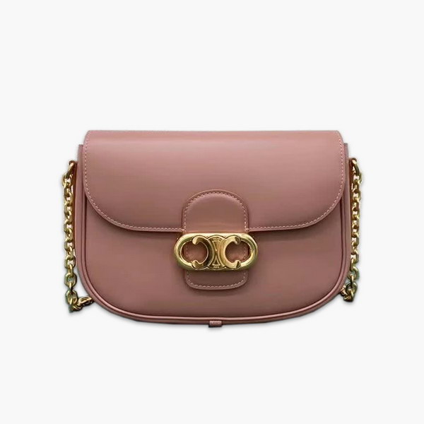 【原版皮】赛琳/Celine Maillon肩背包，简约无多余的修饰，高级的质感，Logo五金镂空设计增添包的独特，一见倾心，外牛皮，内衬羊皮，款号：191343