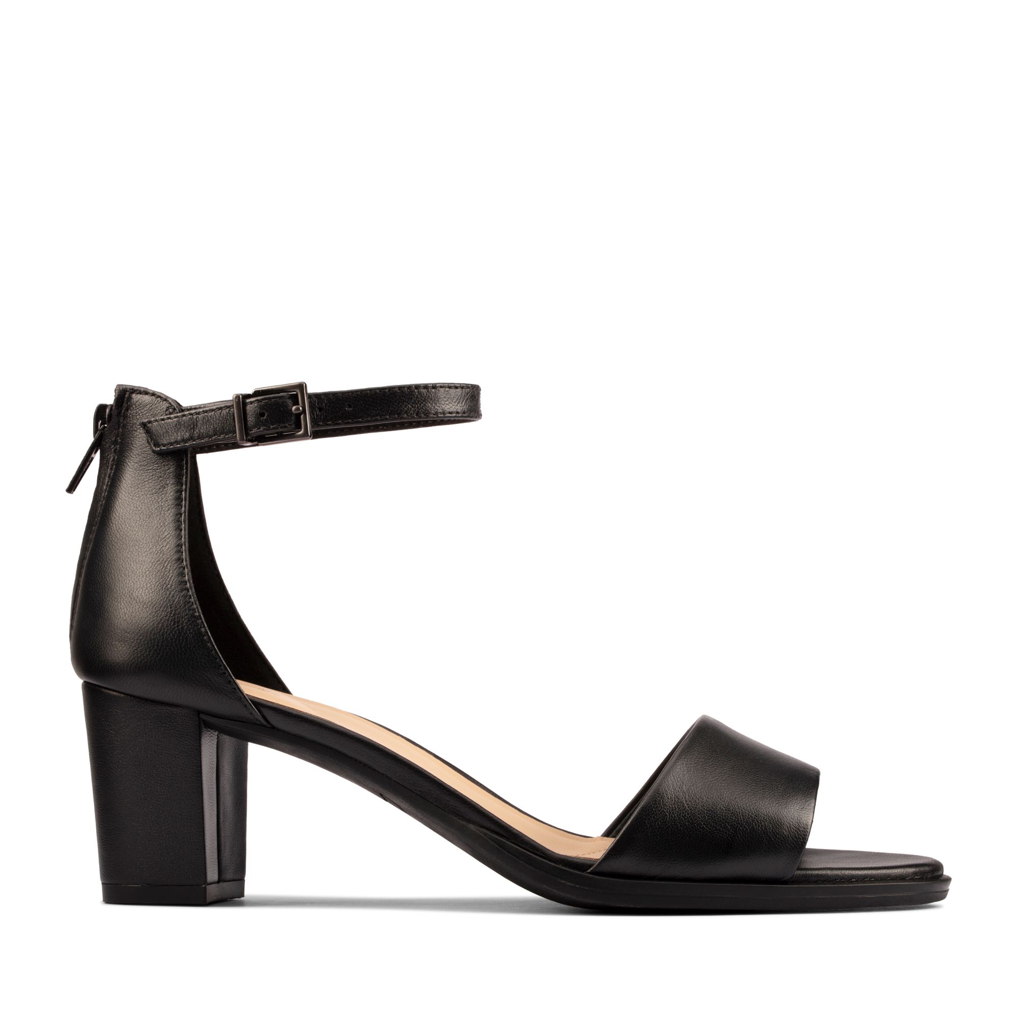 Women Sandals Kaylin 60 2 Part Black Leather