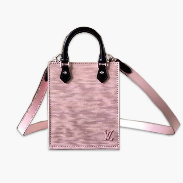 【原版皮】路易威登/LV Petit  Sac Plat手袋， Epi皮革浓缩经典设计，轻盈而充裕的构型可容纳手机等日常所需，可拆卸肩带实现手提，肩背和斜挎选择，款号：M69575