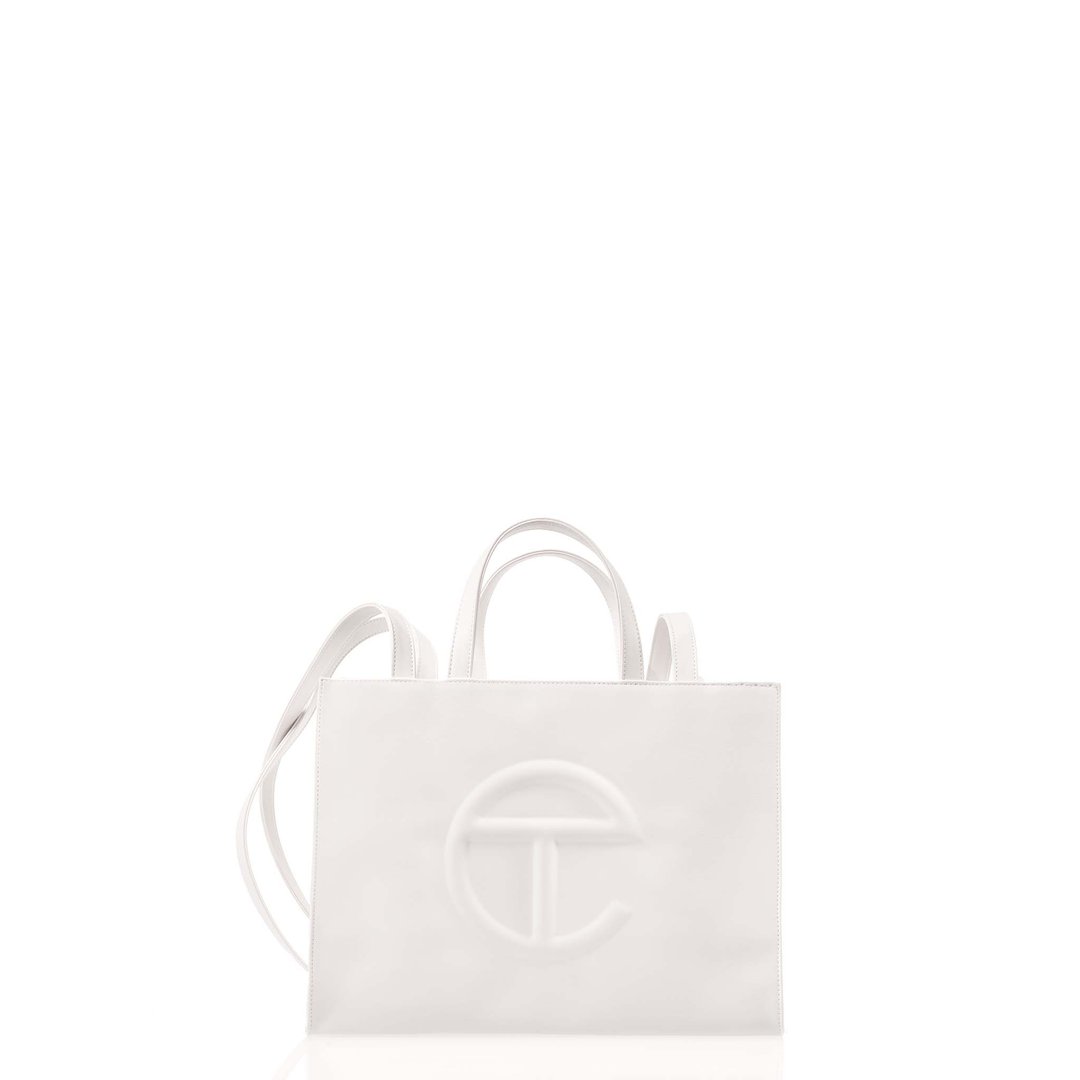 Medium White Shopping Bag