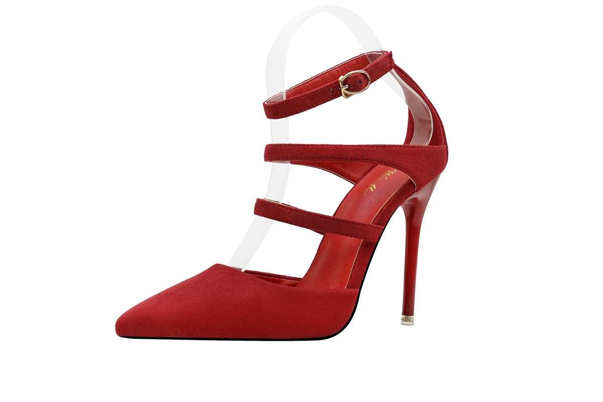 Asmxing 11CM Sweet Shallow Pointed Dress Party Elegant Sandals