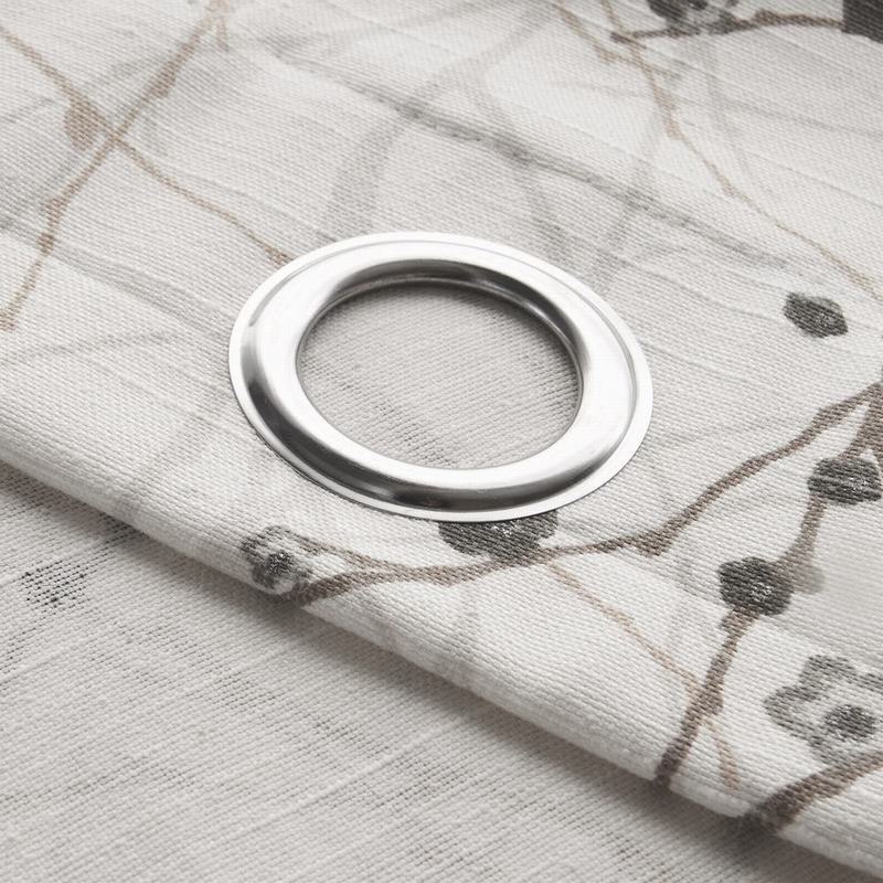 Nickel Grommet Plum Blossom Polyester Blackout Lined Curtain Drape Sofitel