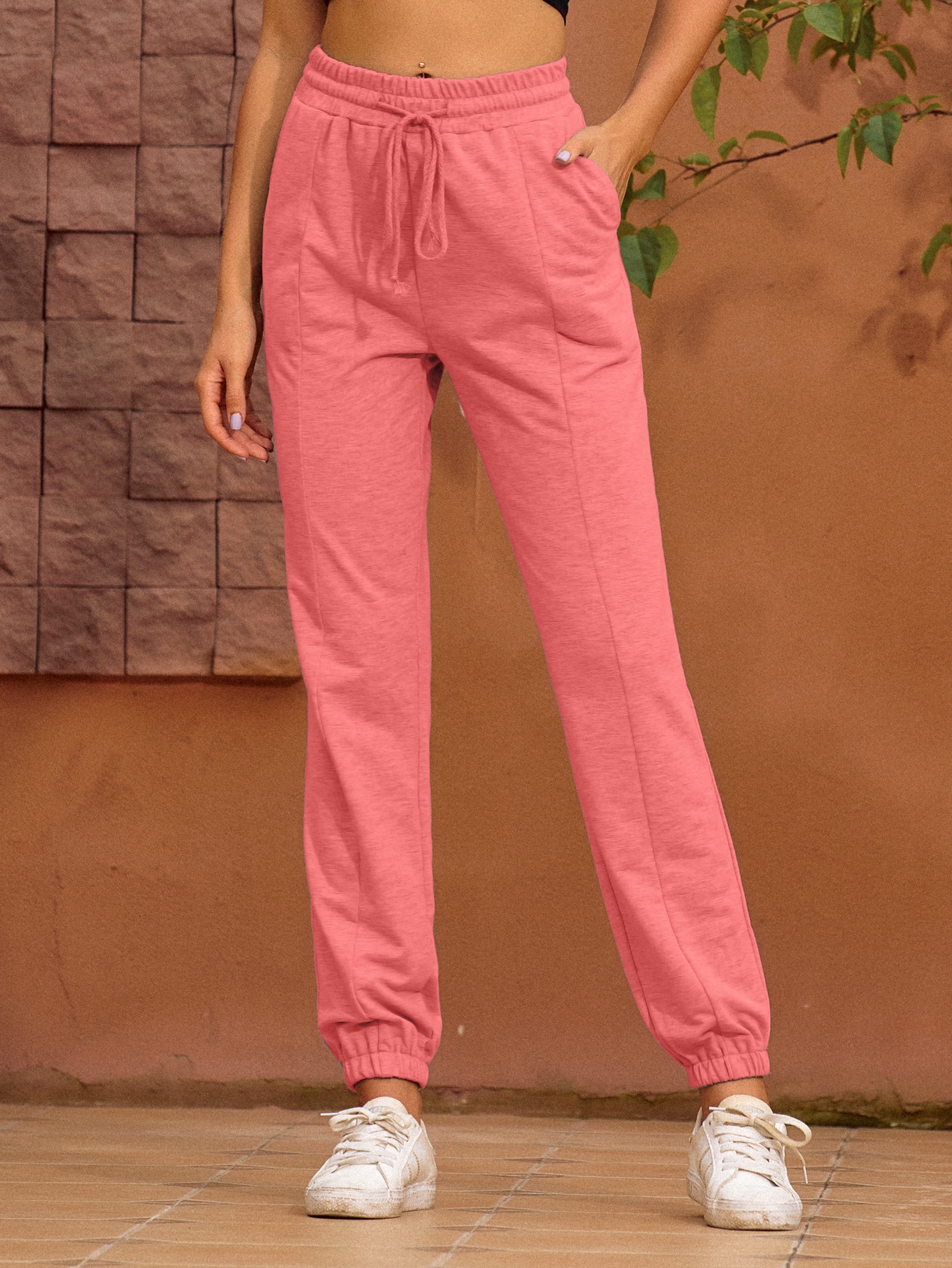 Summer Drawstrings Regular Pants