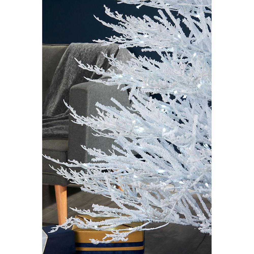7-foot pre-lit Arctic ice branch Christmas tree with bright white LED