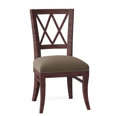 Portsmouth Cross Back Side Chair Fairfield Chair Red/Brown
