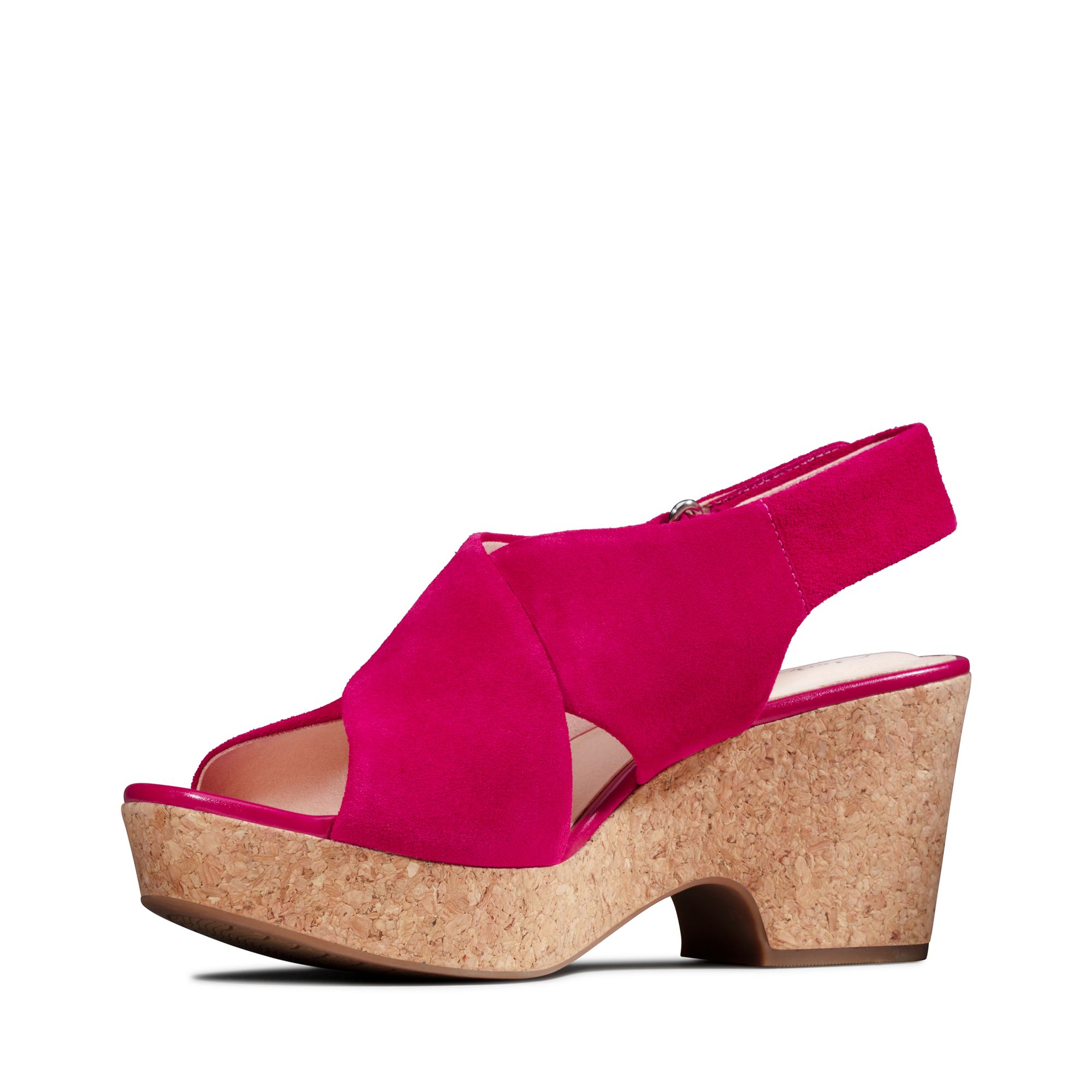 Women Sandals Maritsa Lara Fuchsia Suede