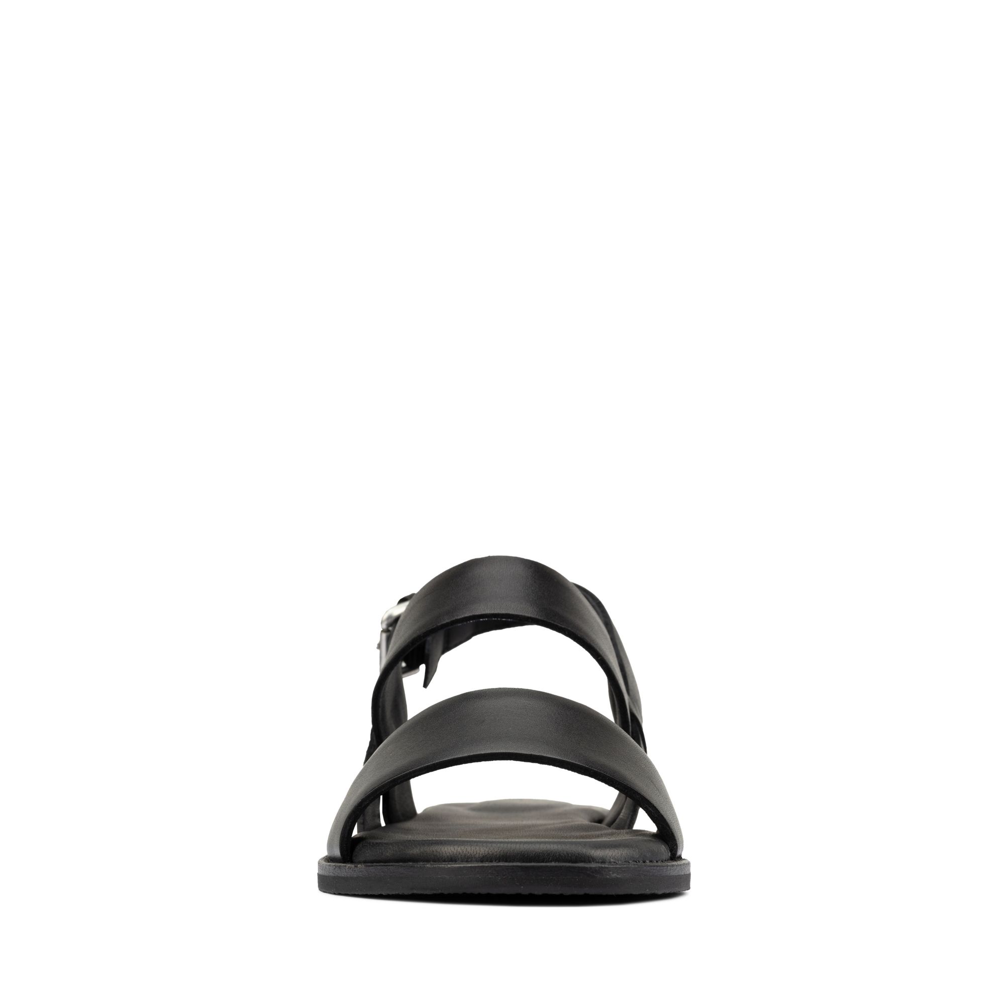 Women Sandals Karsea Strap Black Leather