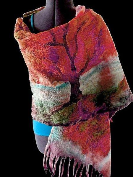 Vintage Plant Scarves & Shawls