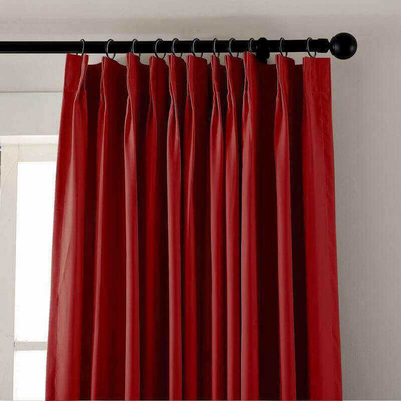 CUSTOM EDOARDO Red Indoor Blackout Curtain