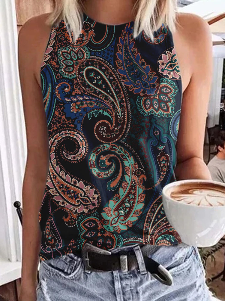 Tribal Print Tank Tops