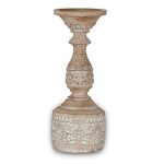 LJJSMG Classic Resin Pillar Candle Holder for LED and Pillar Candles/Size : 12.99in