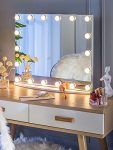 Makeup Lights, Large Hollywood Light up Mirrors w/ 18 LED Bulbs for Bedroom