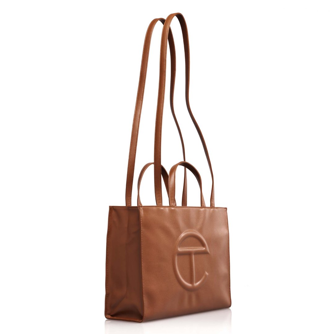 Medium Tan Shopping Bag