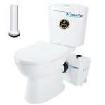 Watt Macerator Pump and Extension Pipe Between Toilet and Pump, Silent Seat