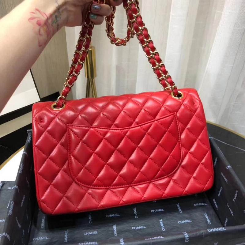 high quality handbag 119005 lambskin flap bag 1112