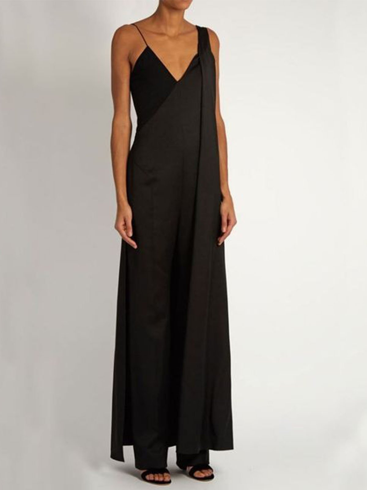 Vintage Sleeveless Solid Dresses