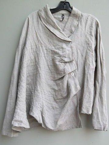 Plus Size Casual Long Sleeve Buttoned Solid Tops