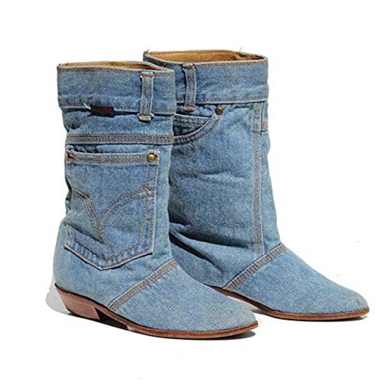 Women Casual Denim Boots