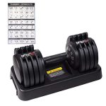 EnterSports Adjustable Dumbbell 55 lb Single Dumbbell
