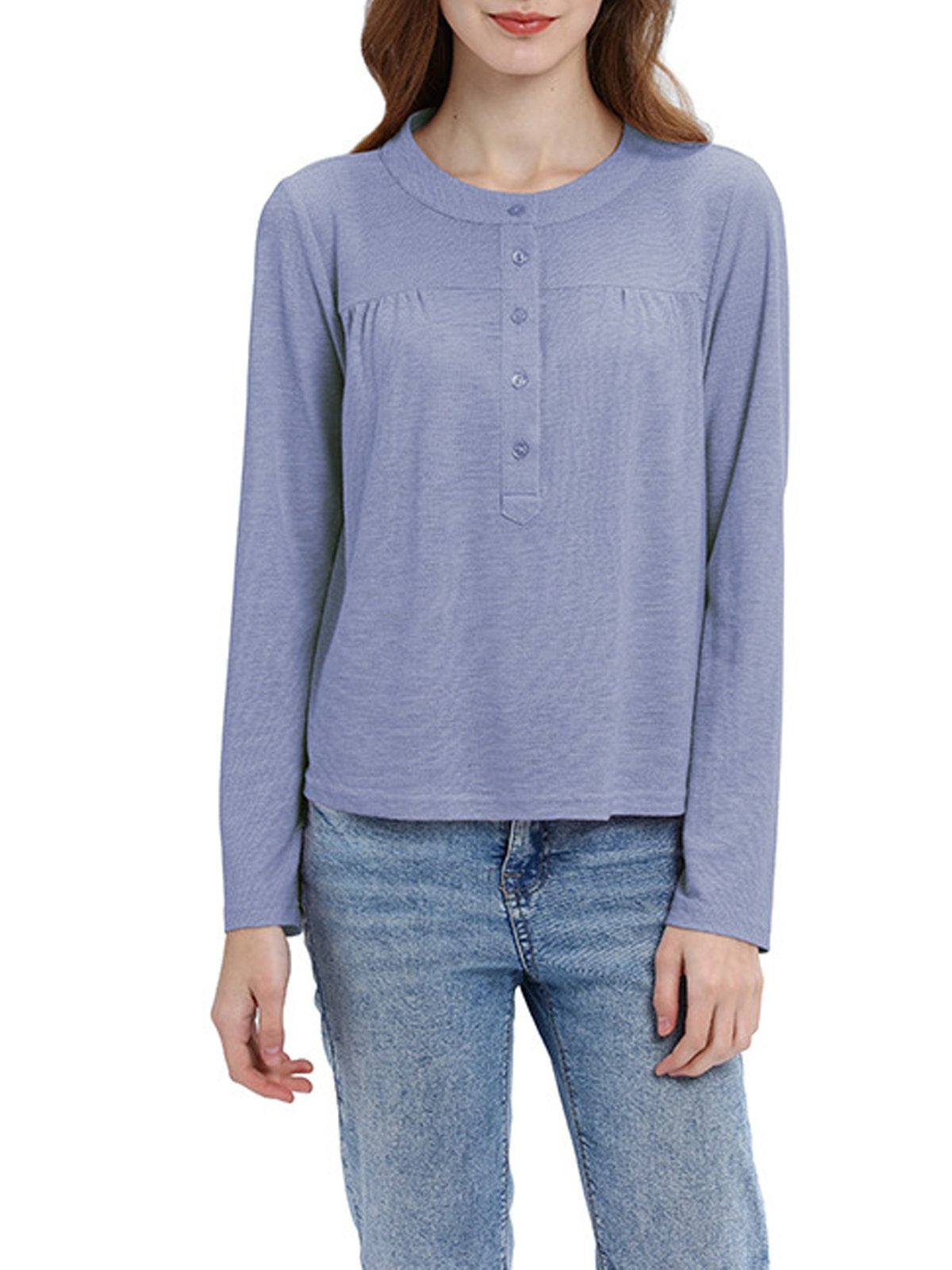 Cotton Long Sleeve Shirts & Tops