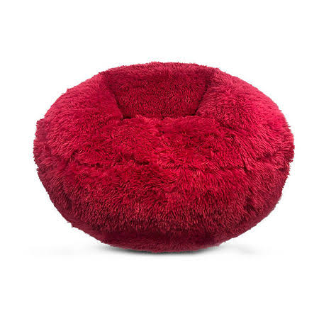 Heritage Club Faux Fur Bean Bag Chair, Pink