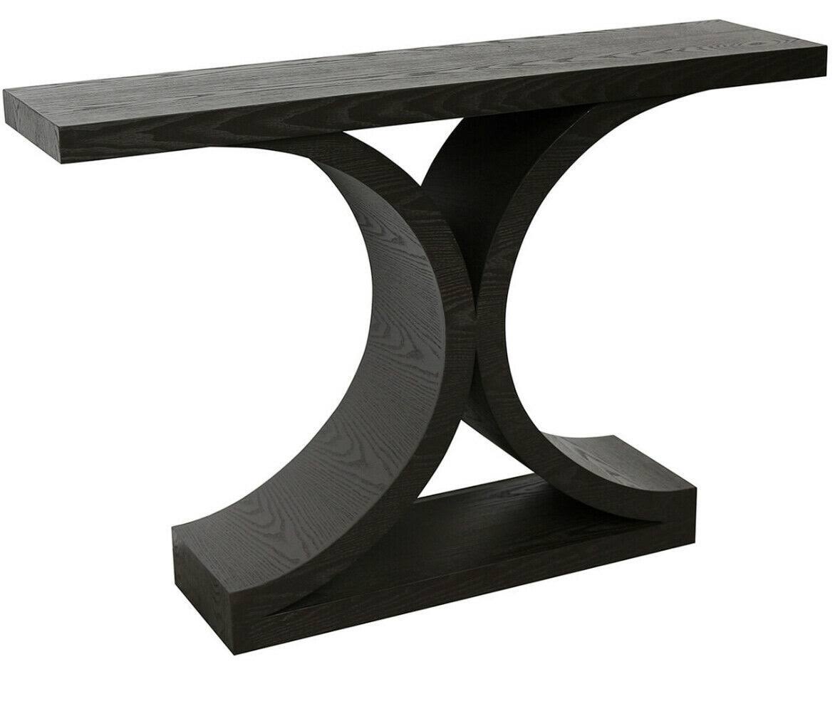 at Home Greenwich Curved Console Table Brown, 47.3x22L x 32.0x22H x 11.5x22W