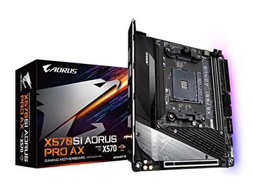 GIGABYTE X570SI AORUS PRO AX Rev.1.1 主板 支持Mini-ITX [搭载AMD X570芯片组] MB5519 黑色