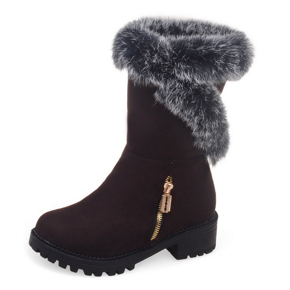 Decostain Comfort Winter Snow Warm Soft Mid Calf Boots