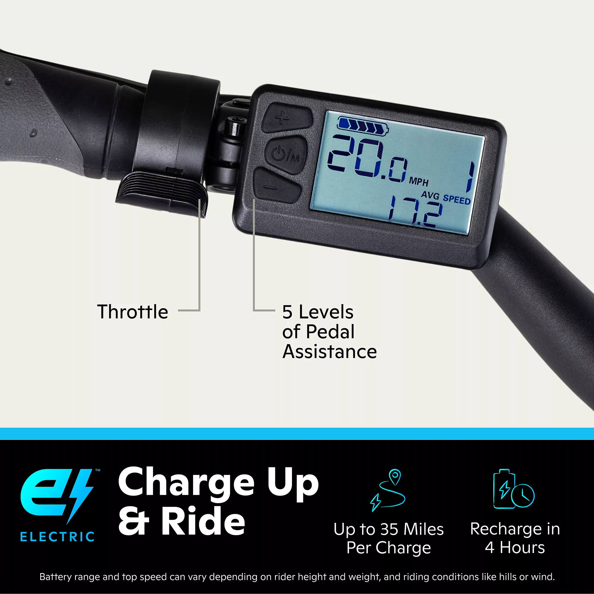 Schwinn Adult Coston 27.5” CE Step-Thru Electric Hybrid Bike